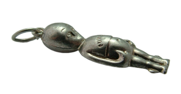 Antique WWI Hollow Silver Fumsup Good Luck Charm Antique Charm - Sandy's Vintage Charms