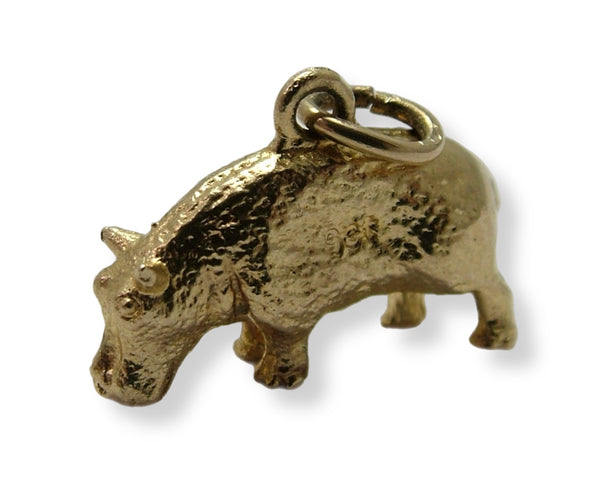 Vintage 1950's Solid 9ct Gold Hippo Charm Gold Charm - Sandy's Vintage Charms