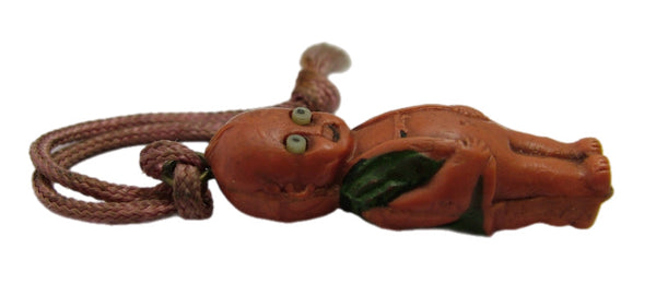 Antique c1920s Celluloid Kewpie Doll Charm with Googly Eyes 1920s-1950s Charm - Sandy's Vintage Charms