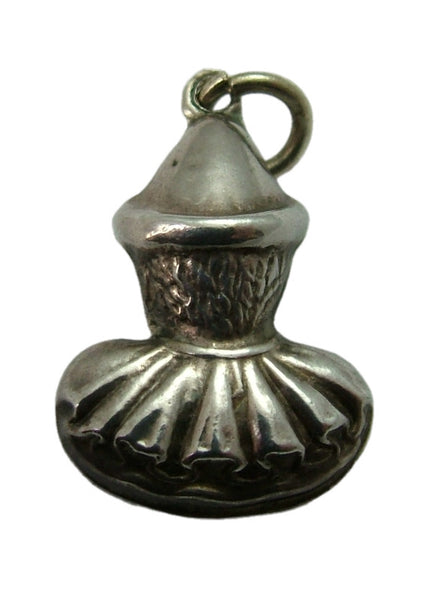 Vintage 1920's Silver Hollow Clown or Pierrot Charm Silver Charm - Sandy's Vintage Charms