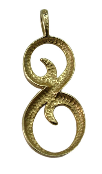 Large Vintage 1990’s 9ct Gold Script Letter "S" Charm or Pendant HM 1991 Gold Charm - Sandy's Vintage Charms