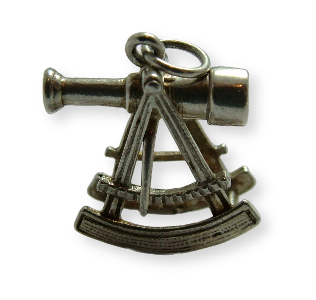 Vintage 1970's Silver Moving Sextant Charm Silver Charm - Sandy's Vintage Charms