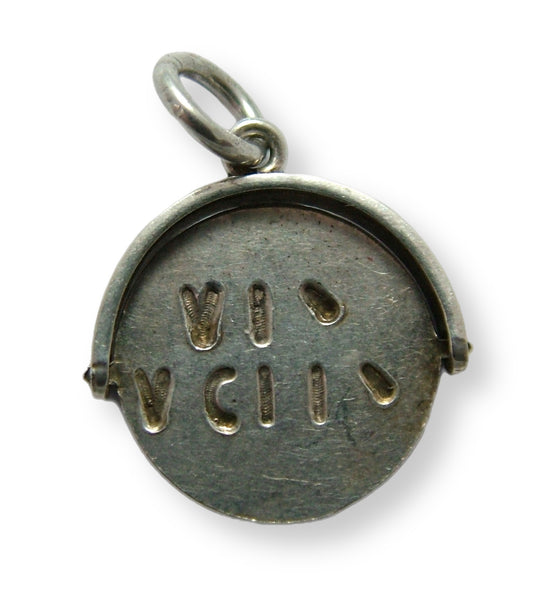 Vintage 1960's Silver “WHY WORRY” Spinner Charm Silver Charm - Sandy's Vintage Charms