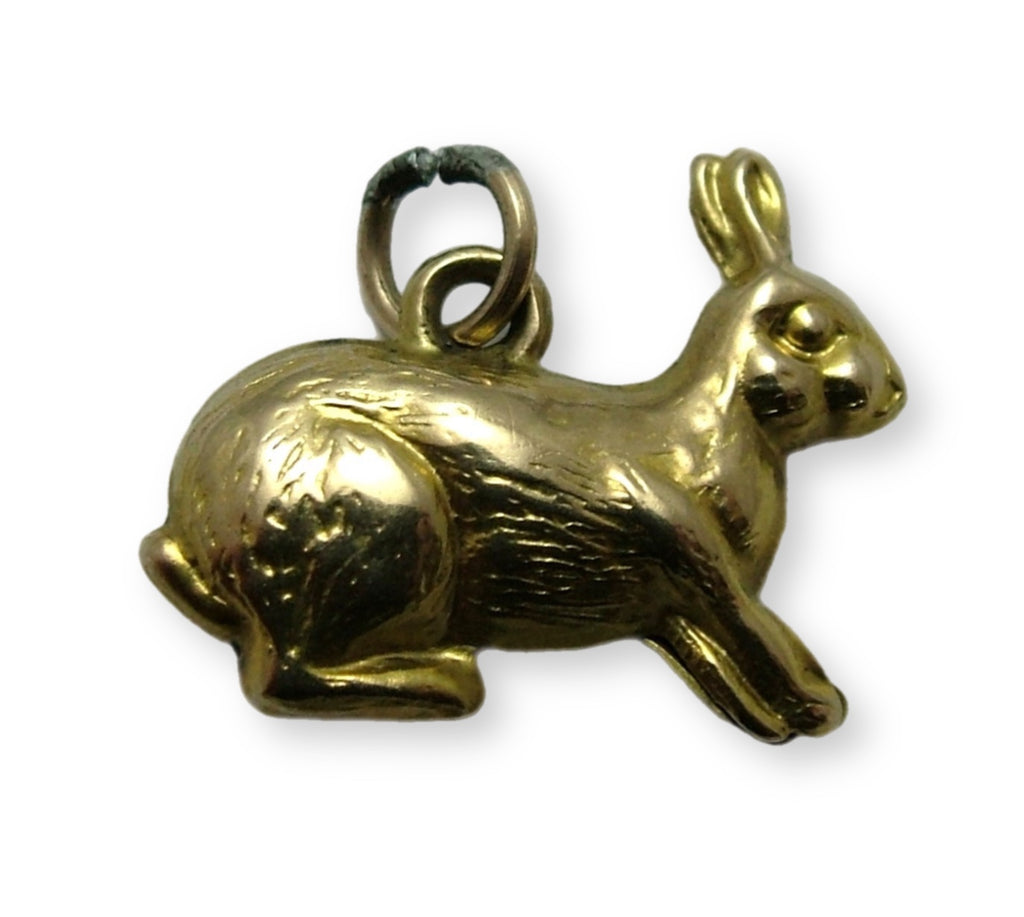 Vintage 1950's Hollow 9ct Gold Bunny Rabbit Charm Gold Charm - Sandy's Vintage Charms
