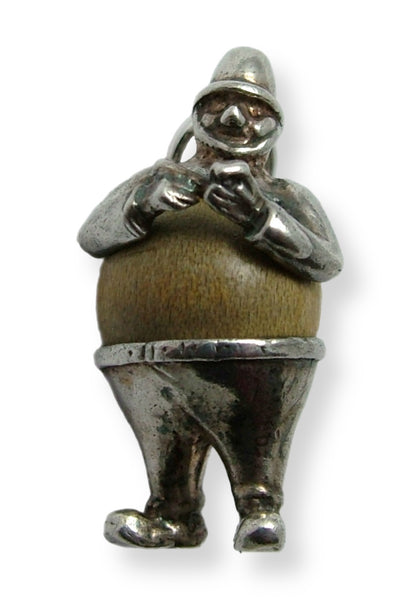 Vintage 1960's Silver Touch Wood Policeman Charm Silver Charm - Sandy's Vintage Charms