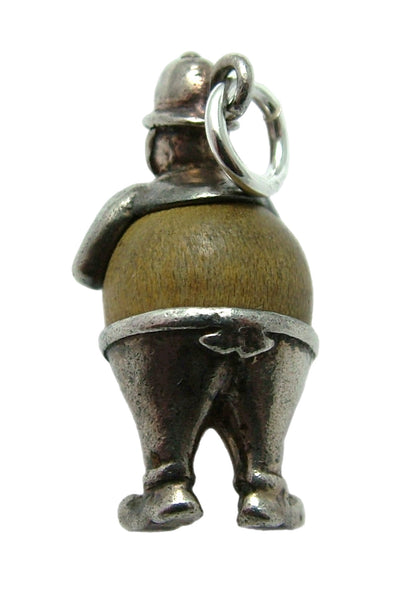 Vintage 1960's Silver Touch Wood Policeman Charm Silver Charm - Sandy's Vintage Charms