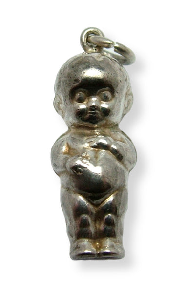 Vintage 1920's/30’s Hollow Silver Baby Doll Charm 1920s-1950s Charm - Sandy's Vintage Charms