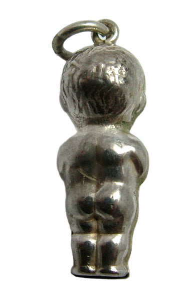 Vintage 1920's/30’s Hollow Silver Baby Doll Charm 1920s-1950s Charm - Sandy's Vintage Charms