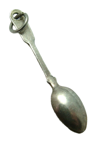 Antique Edwardian c1905 Solid Silver Miniature Spoon Charm Antique Charm - Sandy's Vintage Charms