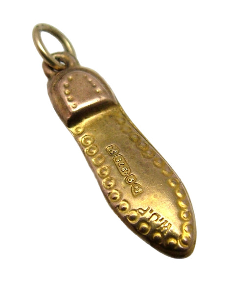 Antique 1920’s Hollow 9ct Gold Shoe Charm HM 1923 Antique Charm - Sandy's Vintage Charms