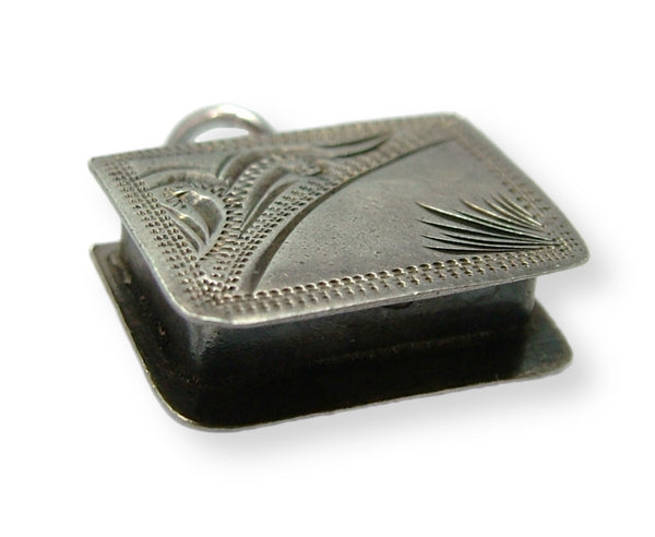 Vintage 1960's Silver Opening Jewellery Box Charm Jewels Inside Silver Charm - Sandy's Vintage Charms