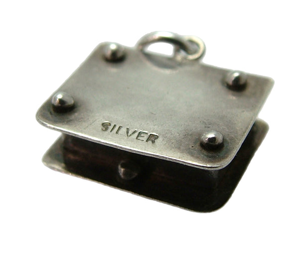 Vintage 1960's Silver Opening Jewellery Box Charm Jewels Inside Silver Charm - Sandy's Vintage Charms