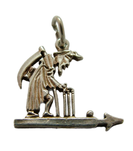 Vintage 1960's Silver Old Father Time Weather Vane Charm From Lord’s Cricket Ground Silver Charm - Sandy's Vintage Charms