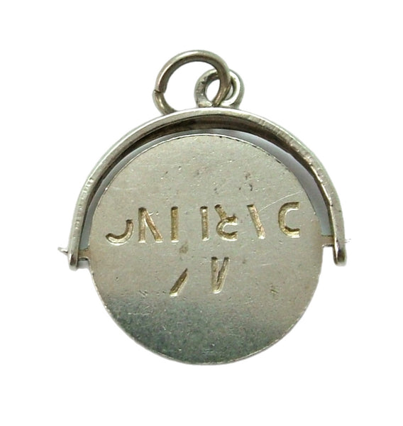 Vintage 1960's Silver “MY DARLING” Spinner Charm Sandy's Vintage Charms
