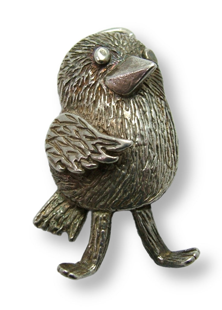 Large Vintage 1970's Silver Bird Charm or Pendant Silver Charm - Sandy's Vintage Charms