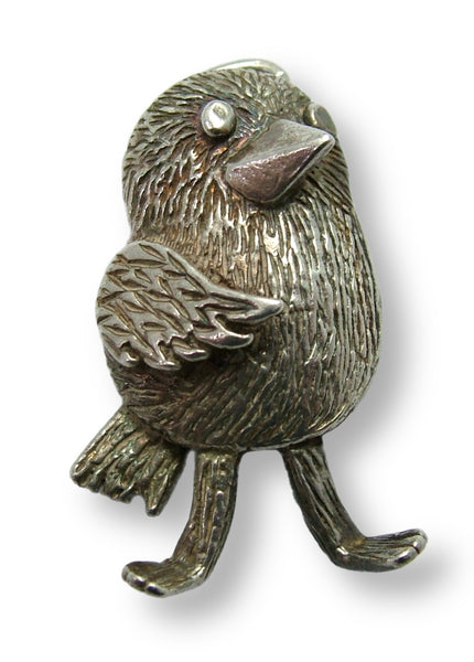 Large Vintage 1970's Silver Bird Charm or Pendant Silver Charm - Sandy's Vintage Charms