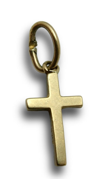 Small Vintage 1960's Solid 9ct Gold Cross Charm HM 1967 Gold Charm - Sandy's Vintage Charms
