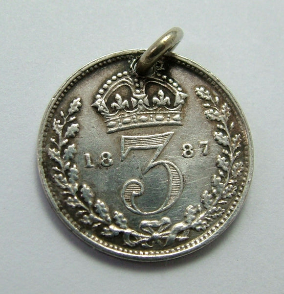 Antique Victorian Silver Engraved Love Token Coin Charm MAY Love Token - Sandy's Vintage Charms