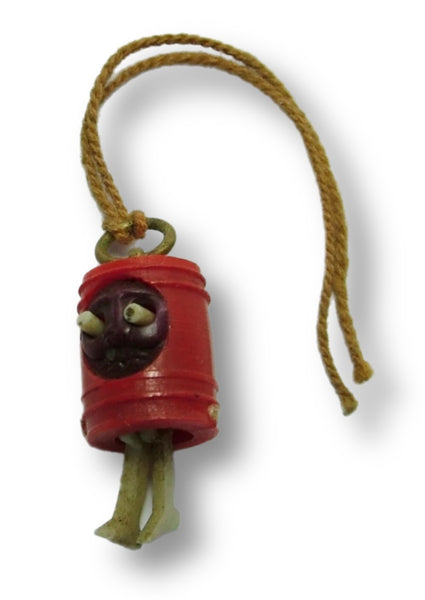 Vintage 1920's Celluloid Japanese Kobe Charm With Pop Out Eyes & Moving Legs 1920s-1950s Charm - Sandy's Vintage Charms