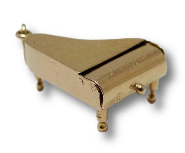 Vintage 1960's 18k 18ct Gold Opening Grand Piano Charm Keys Inside Gold Charm - Sandy's Vintage Charms