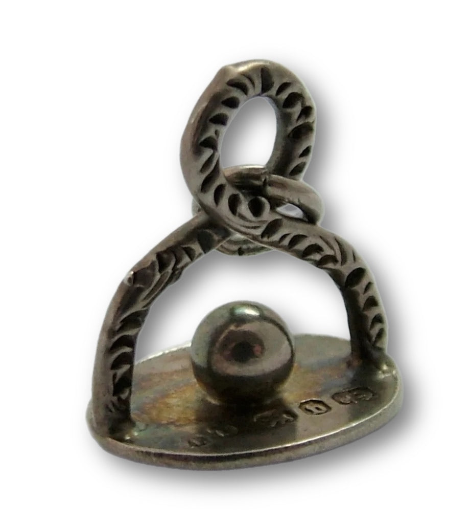 Antique Victorian Silver Fob Seal Charm HM 1895 Antique Charm - Sandy's Vintage Charms