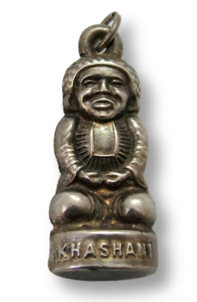 Vintage 1920’s/30's Silver Puffed Figure Charm KHASHANI 1920s-1950s Charm - Sandy's Vintage Charms