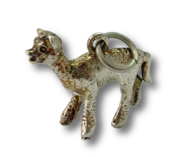 Vintage 1970's Solid Silver Lamb Charm Silver Charm - Sandy's Vintage Charms