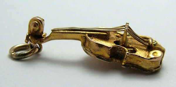 Vintage 1960’s Solid 9ct Gold Violin Charm HM 1969 Gold Charm - Sandy's Vintage Charms