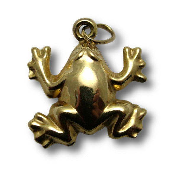 Vintage 1980's 9ct Gold Hollow Frog Charm Gold Charm - Sandy's Vintage Charms
