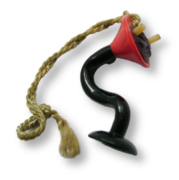Vintage 1940's Plastic Japanese Table Lamp Kobe Charm With Pop Out Eyes 1920s-1950s Charm - Sandy's Vintage Charms