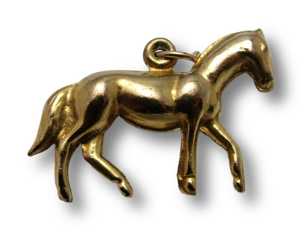 Vintage 1960's Hollow 9ct Gold Horse Charm HM 1964 Gold Charm - Sandy's Vintage Charms