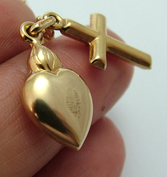 Modern Secondhand 2002 9ct Gold Faith, Hope & Charity Charm Set Gold Charm - Sandy's Vintage Charms