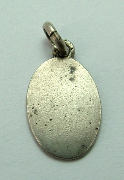 Antique c1915 Silver & Green Enamel Lucky Four Leaf Clover Charm Antique Charm - Sandy's Vintage Charms