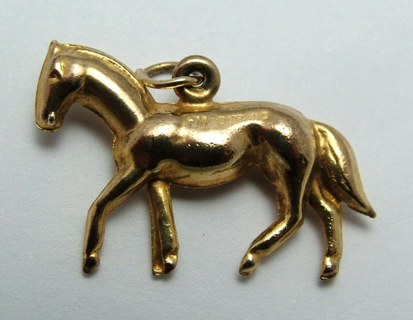 Vintage 1960's Hollow 9ct Gold Horse Charm HM 1964 Gold Charm - Sandy's Vintage Charms
