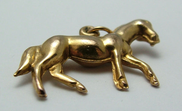 Vintage 1960's Hollow 9ct Gold Horse Charm HM 1964 Gold Charm - Sandy's Vintage Charms