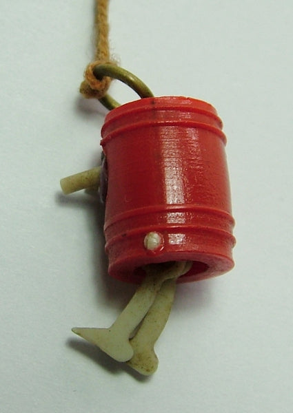 Vintage 1920's Celluloid Japanese Kobe Charm With Pop Out Eyes & Moving Legs 1920s-1950s Charm - Sandy's Vintage Charms