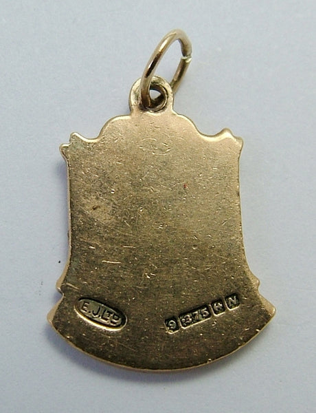 Vintage 1960's 9ct GOLD & Enamel Shield Charm for LINCOLN Shield Charm - Sandy's Vintage Charms