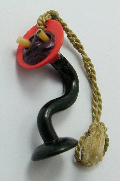 Vintage 1940's Plastic Japanese Table Lamp Kobe Charm With Pop Out Eyes 1920s-1950s Charm - Sandy's Vintage Charms