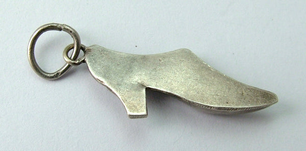 Antique Edwardian c1910 Silver Flat Backed Shoe Charm Antique Charm - Sandy's Vintage Charms