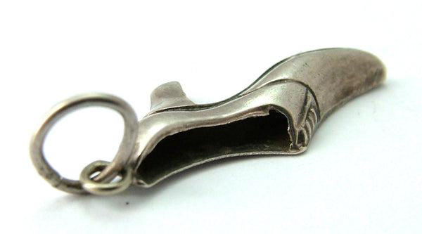 Antique Edwardian c1910 Silver Flat Backed Shoe Charm Antique Charm - Sandy's Vintage Charms