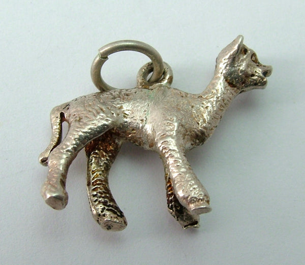 Vintage 1970's Solid Silver Lamb Charm Silver Charm - Sandy's Vintage Charms