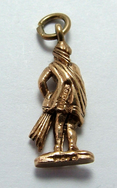 Vintage 1960's Solid 9ct Rose Gold Aquarius Zodiac Charm Gold Charm - Sandy's Vintage Charms