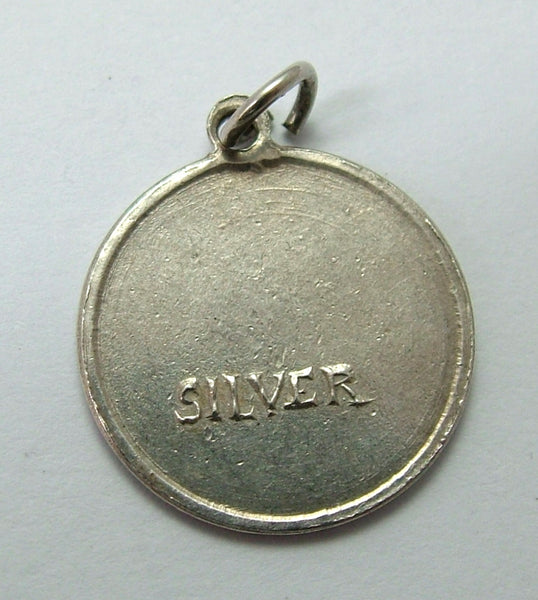 Vintage 1950's Silver Whitby Abbey Souvenir Disc Charm 1920s-1950s Charm - Sandy's Vintage Charms